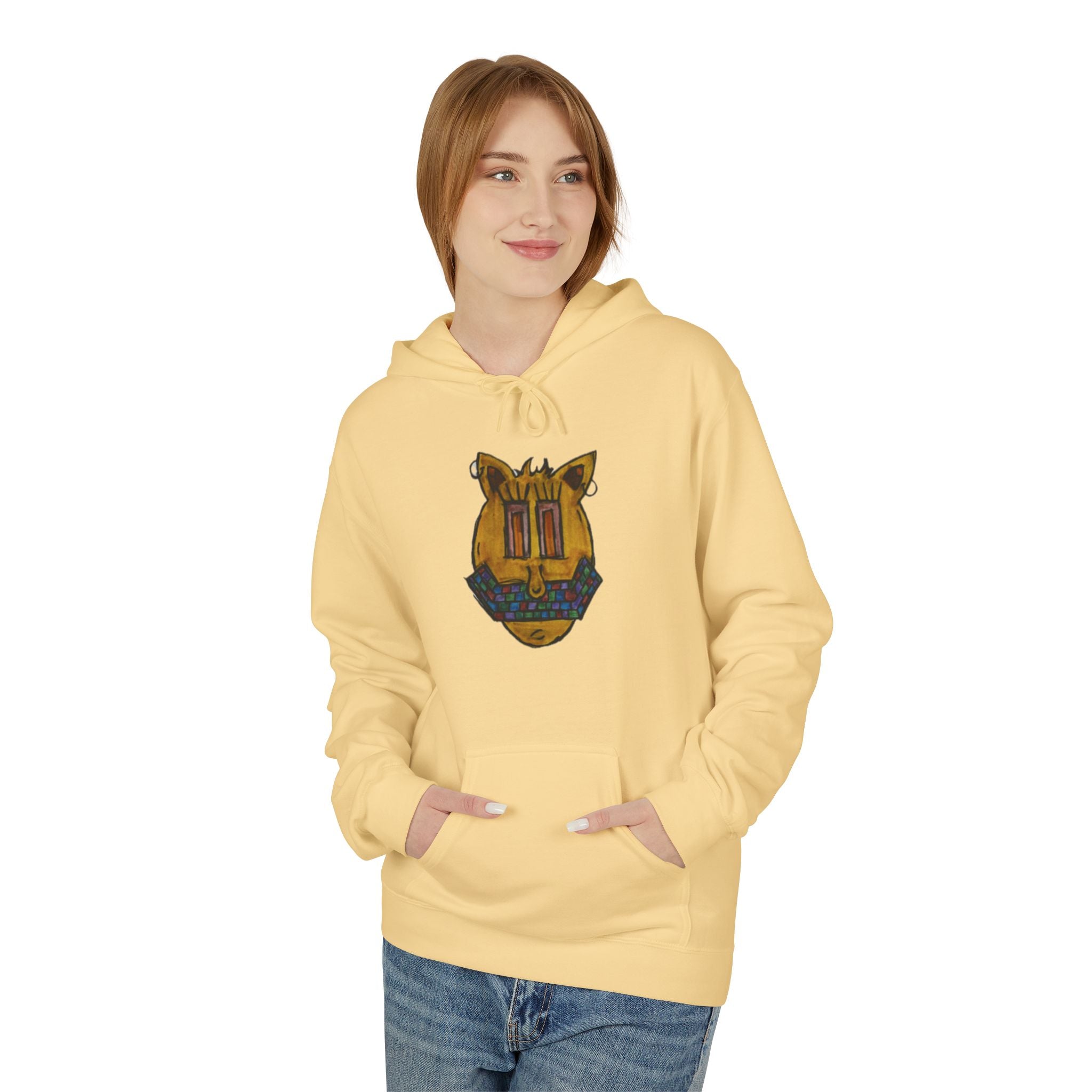 Cozy Graphic Hoodie, Perfect for Casual Outings, Gift for Friends, Unisex Fleece Sweatshirt, Trendy Fashion Essential, Unique Style