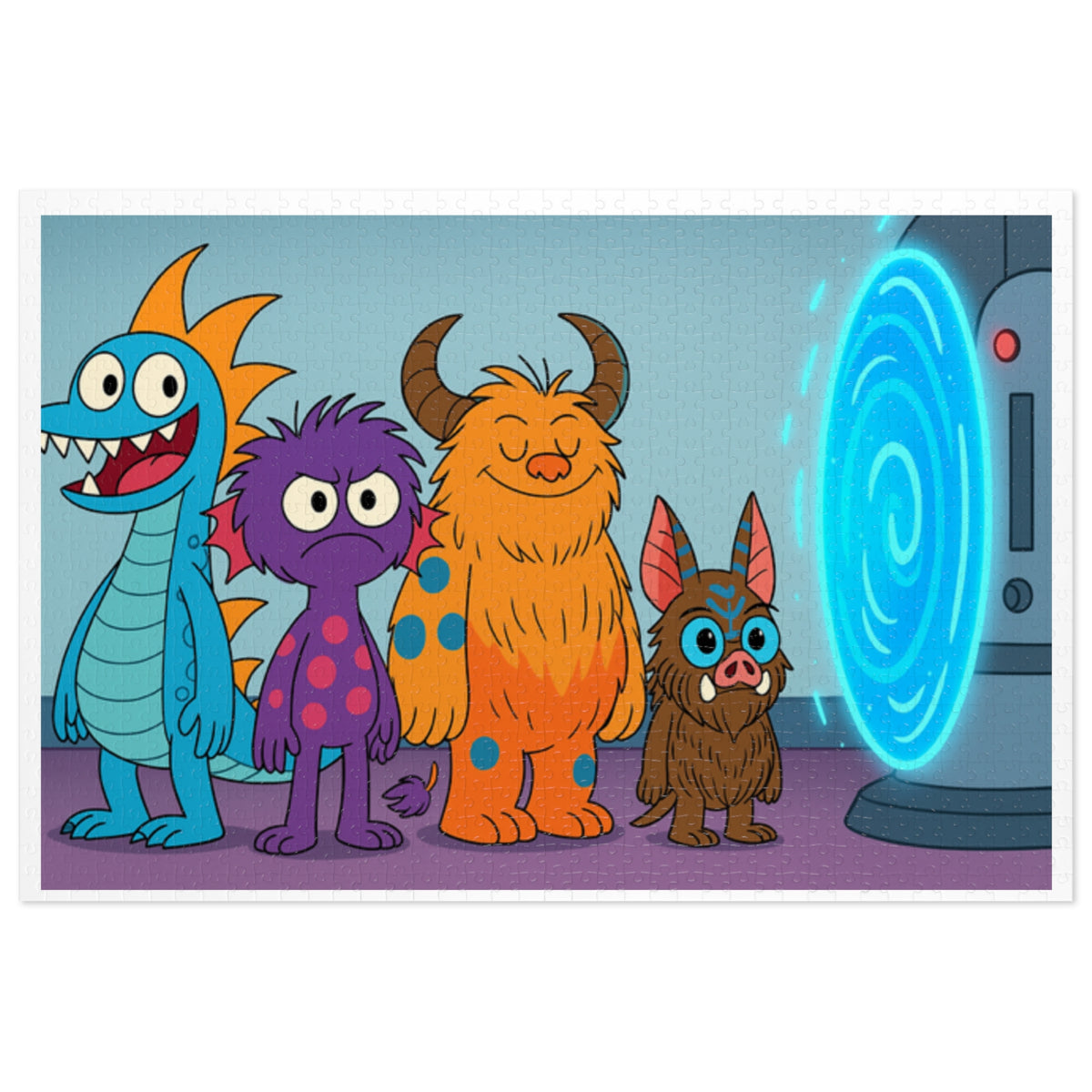 Kids' Monster Portal Jigsaw Puzzle (with Tin)