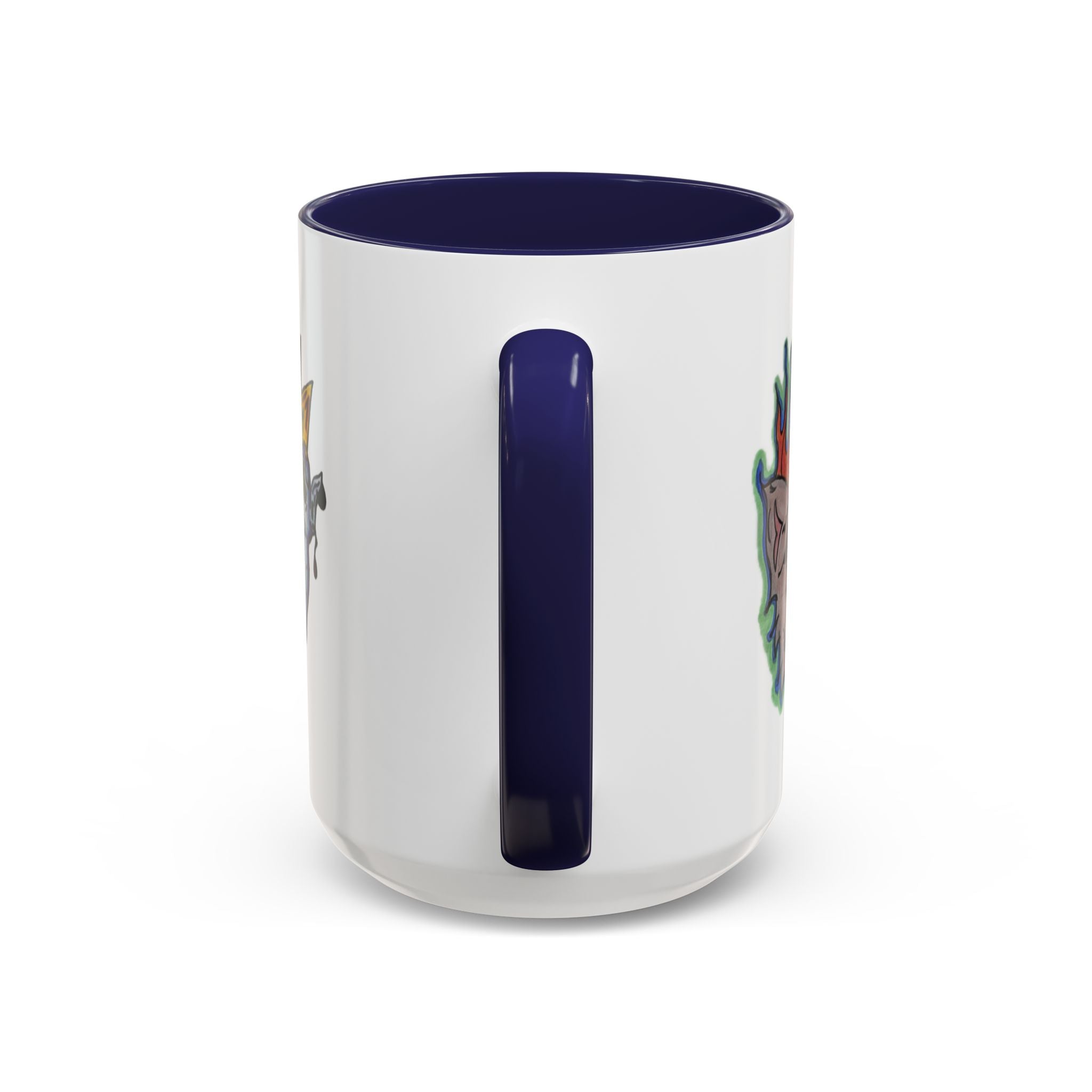Whimsical Accent Coffee Mug (11/15oz) | Unique Art Mugs, Cool Gift, Fun Coffee Cup, Artistic Drinkware, Creative Home Decor