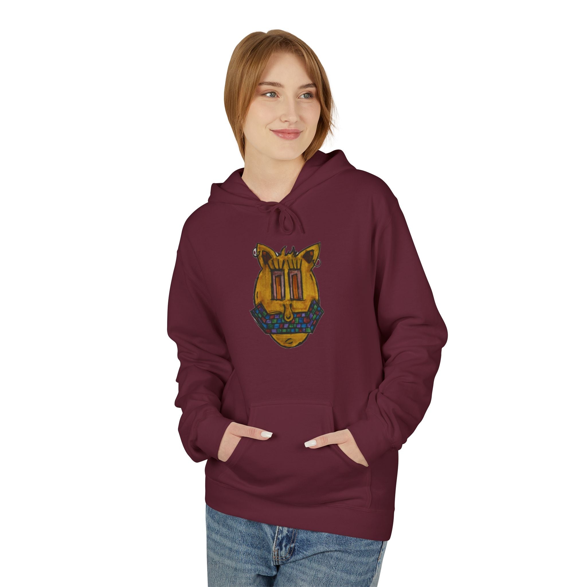 Cozy Graphic Hoodie, Perfect for Casual Outings, Gift for Friends, Unisex Fleece Sweatshirt, Trendy Fashion Essential, Unique Style