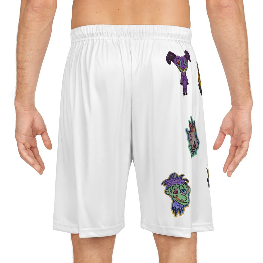 Colorful Graphic Basketball Shorts, Casual Summer Wear, Sporty Gifts for Athletes, Unique Beach Apparel, Streetwear Essentials