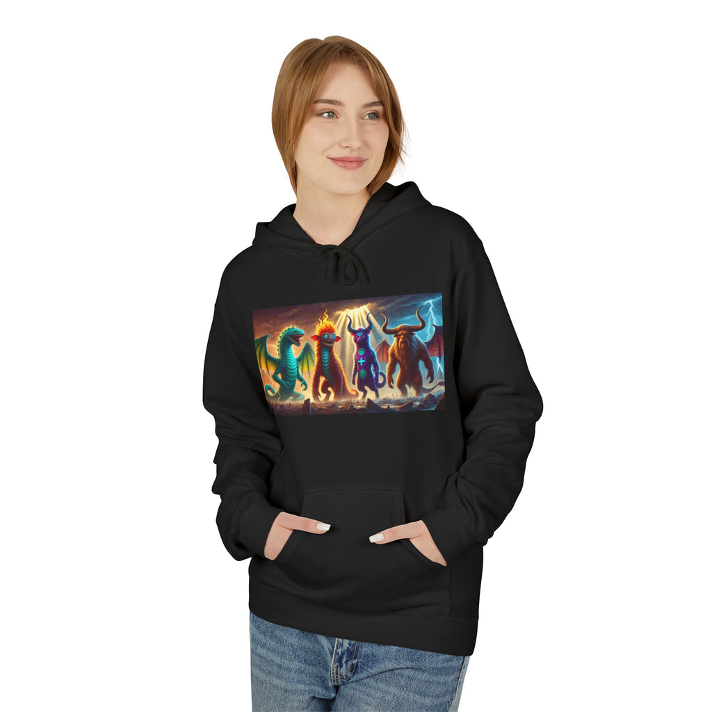 Colorful Dragon Artwork Fleece Hoodie, Cozy Dragon Hoodie for Gamers, Fantasy Fan Gift, Unisex Midweight Hoodie, Perfect for [...]