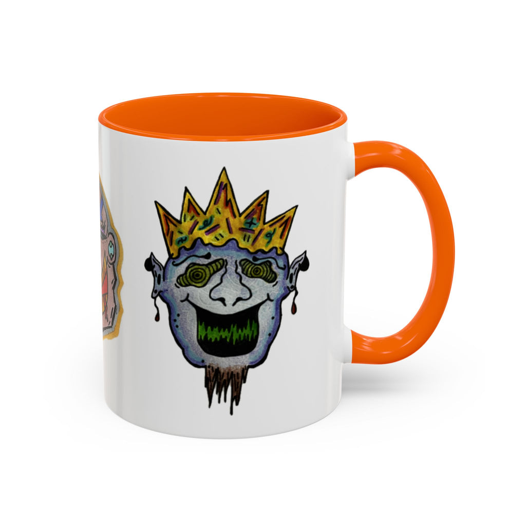 Whimsical Accent Coffee Mug (11/15oz) | Unique Art Mugs, Cool Gift, Fun Coffee Cup, Artistic Drinkware, Creative Home Decor