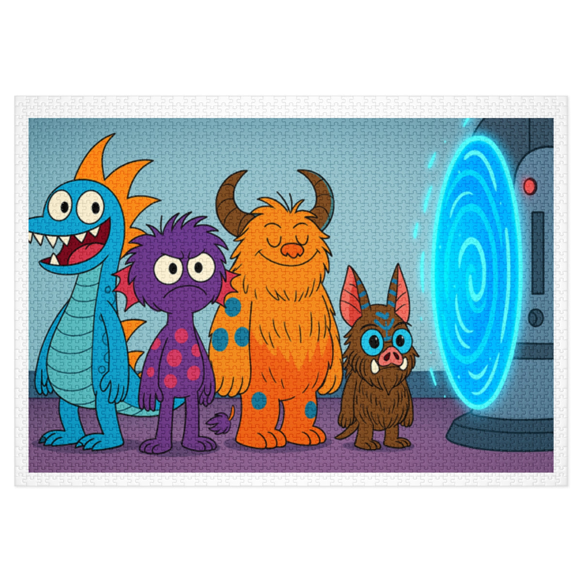 Kids' Monster Portal Jigsaw Puzzle (with Tin)