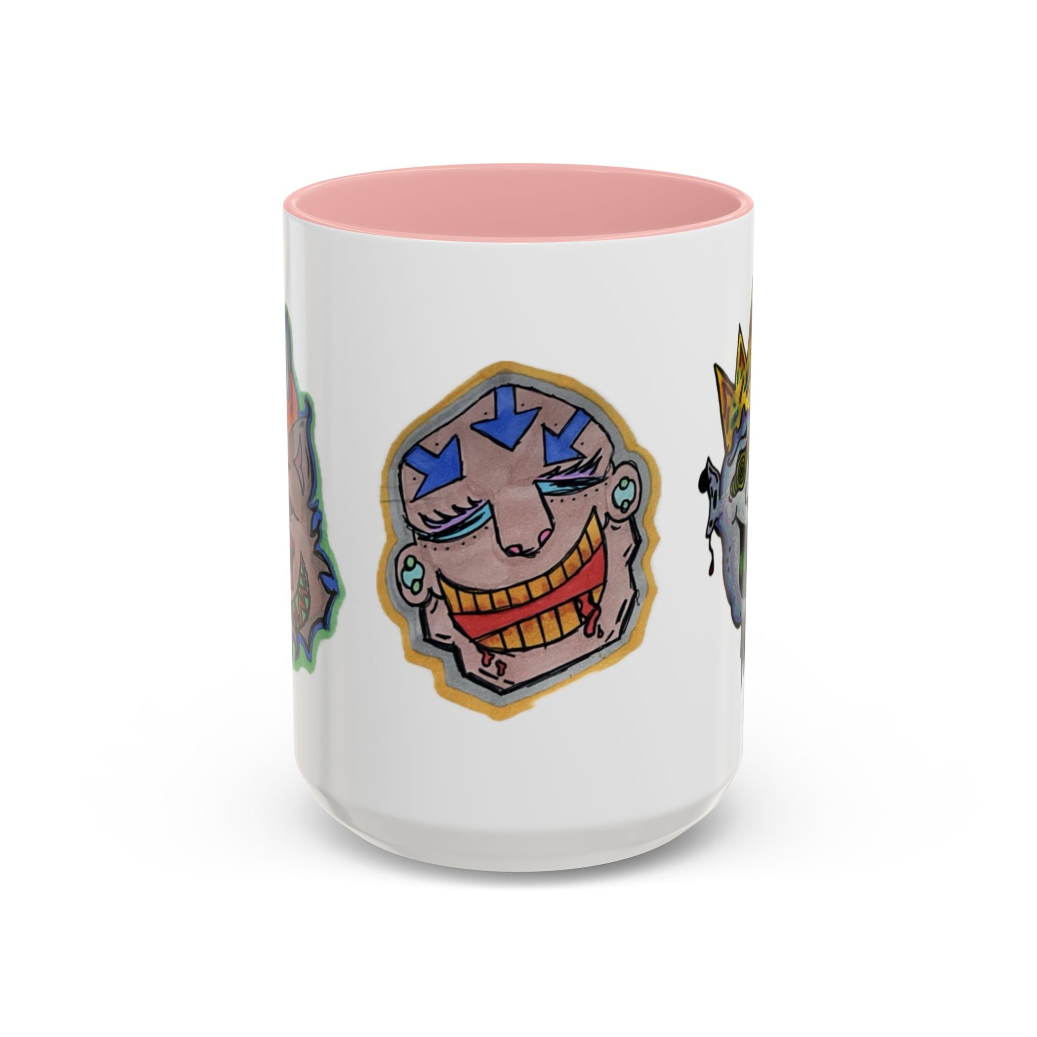 Whimsical Accent Coffee Mug (11/15oz) | Unique Art Mugs, Cool Gift, Fun Coffee Cup, Artistic Drinkware, Creative Home Decor
