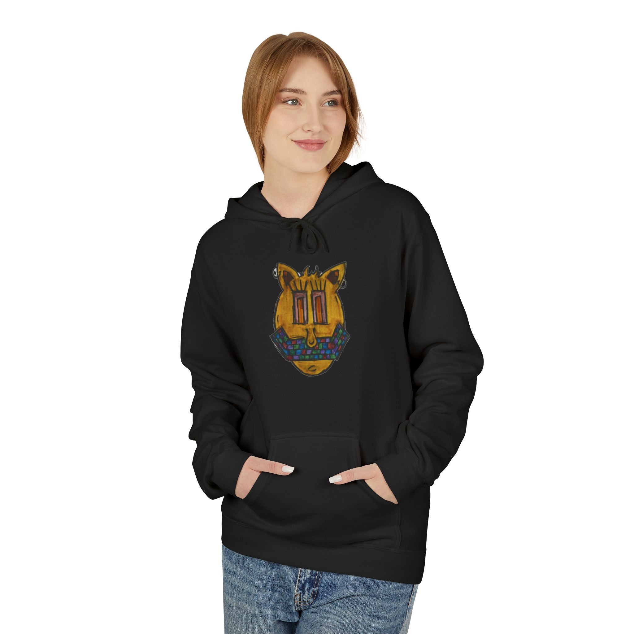 Cozy Graphic Hoodie, Perfect for Casual Outings, Gift for Friends, Unisex Fleece Sweatshirt, Trendy Fashion Essential, Unique Style