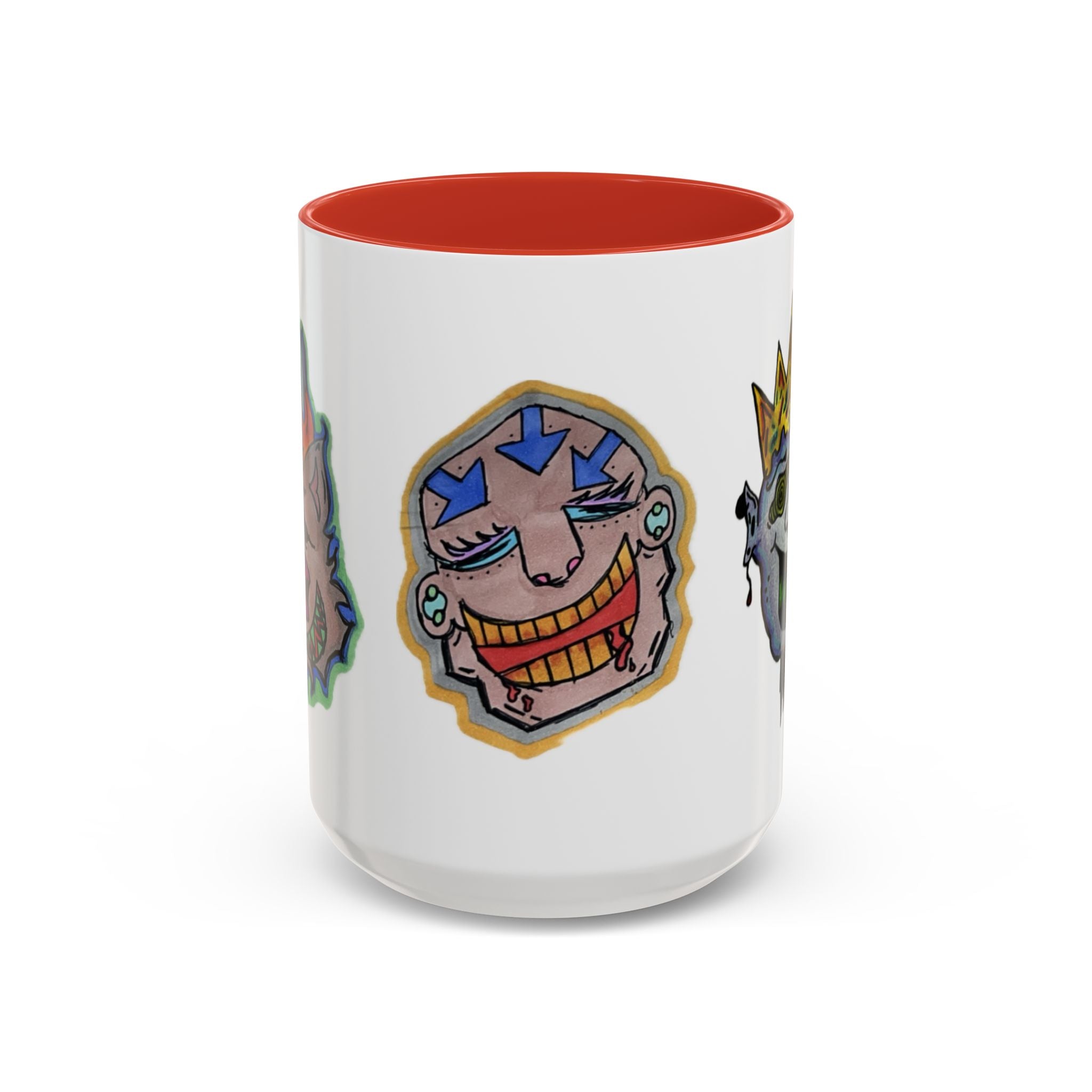 Whimsical Accent Coffee Mug (11/15oz) | Unique Art Mugs, Cool Gift, Fun Coffee Cup, Artistic Drinkware, Creative Home Decor