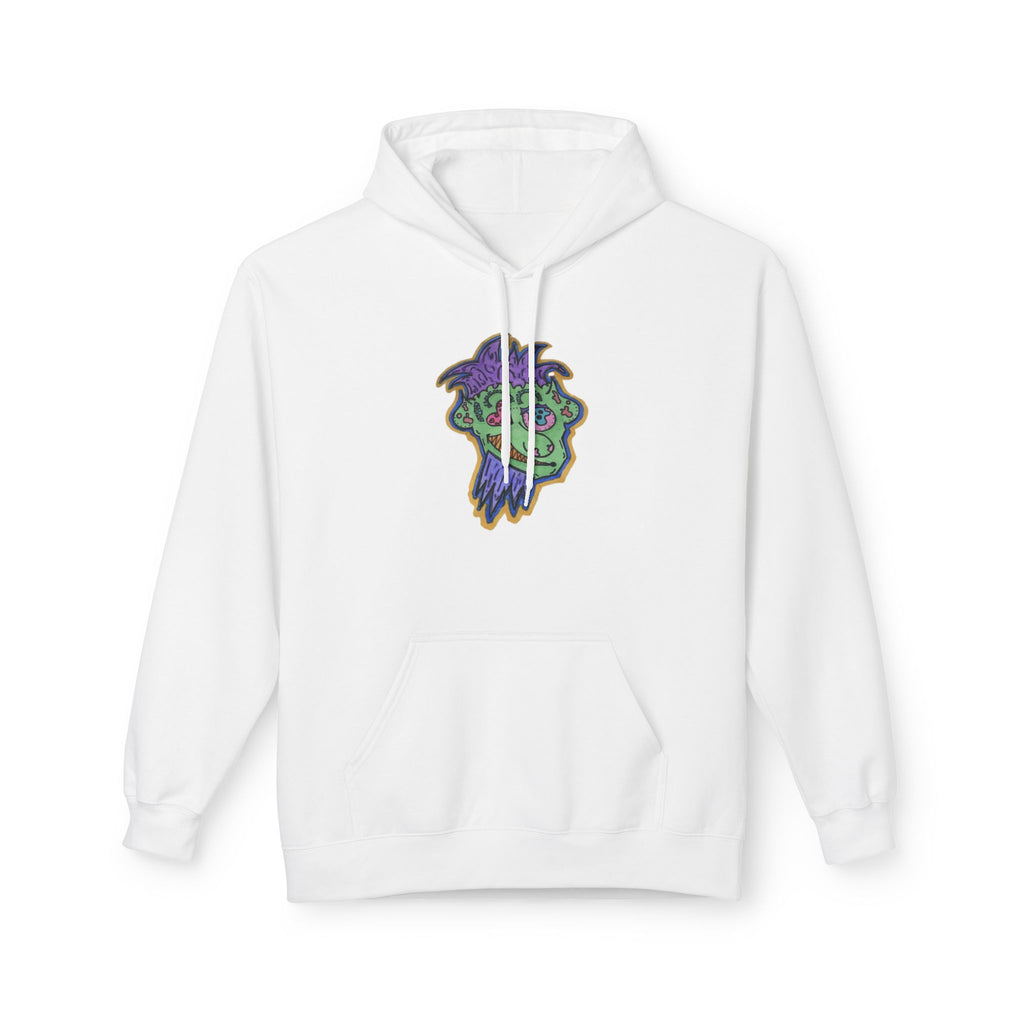 Vibrant Monster-Inspired Fleece Hoodie - Perfect for Halloween, Cozy Fall Days, Unisex Gift, Streetwear Style, Everyday Comfort