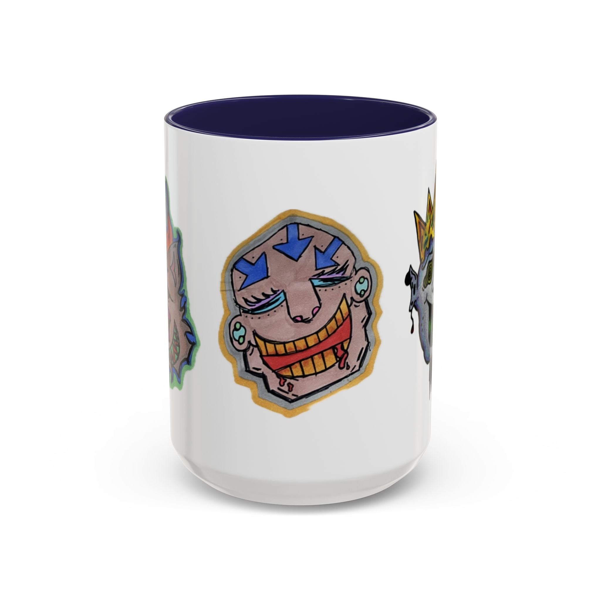 Whimsical Accent Coffee Mug (11/15oz) | Unique Art Mugs, Cool Gift, Fun Coffee Cup, Artistic Drinkware, Creative Home Decor