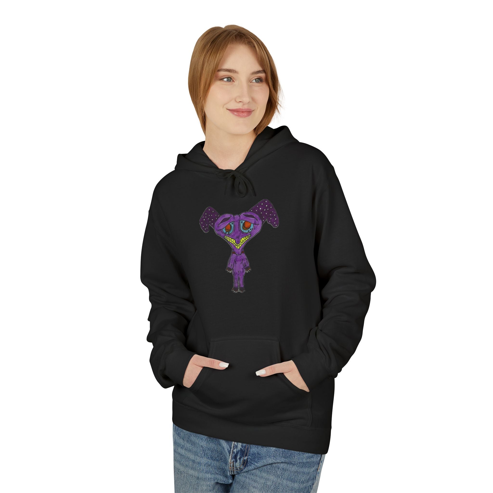Purple Fantasy Hoodie | Cozy Fleece Pullover for Art Lovers, Unisex Gift for All Occasions, Trendy Casual Wear