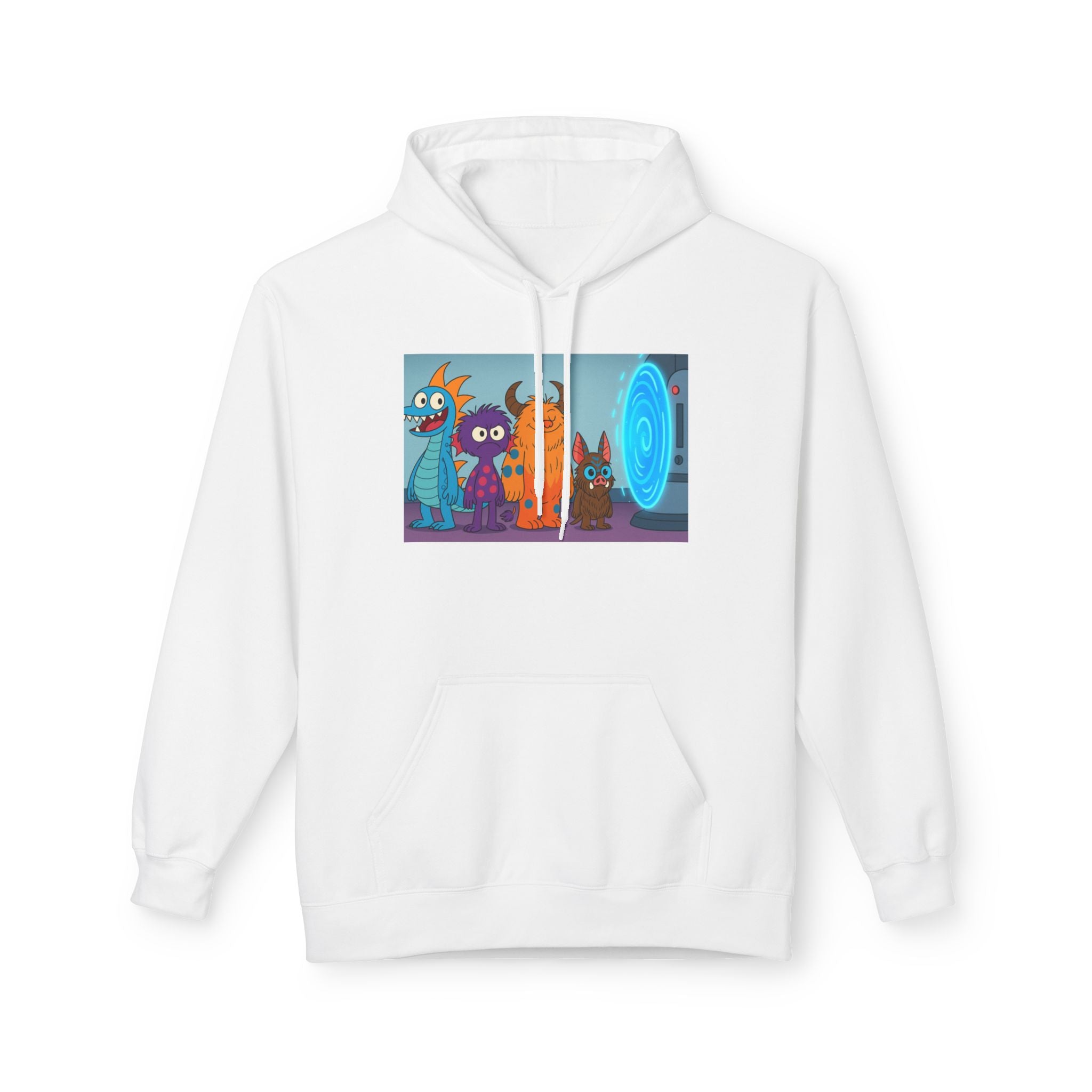 Fun Cartoon Character Hoodie - Cozy Unisex Fleece, Perfect for Kids & Teens, Great Gift for Birthdays, Holidays, Casual Wear