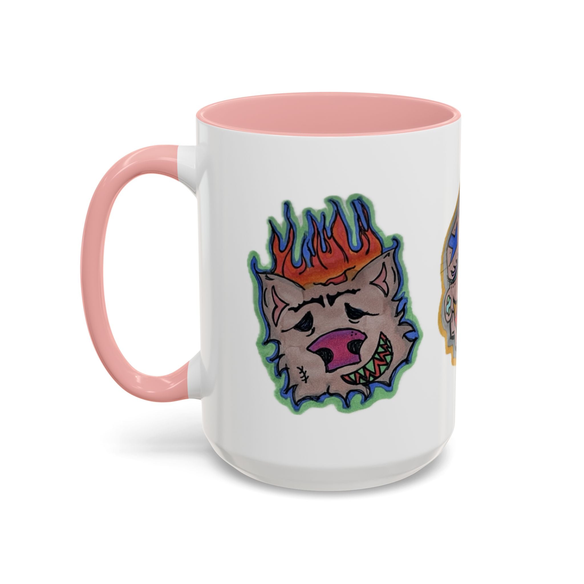 Whimsical Accent Coffee Mug (11/15oz) | Unique Art Mugs, Cool Gift, Fun Coffee Cup, Artistic Drinkware, Creative Home Decor