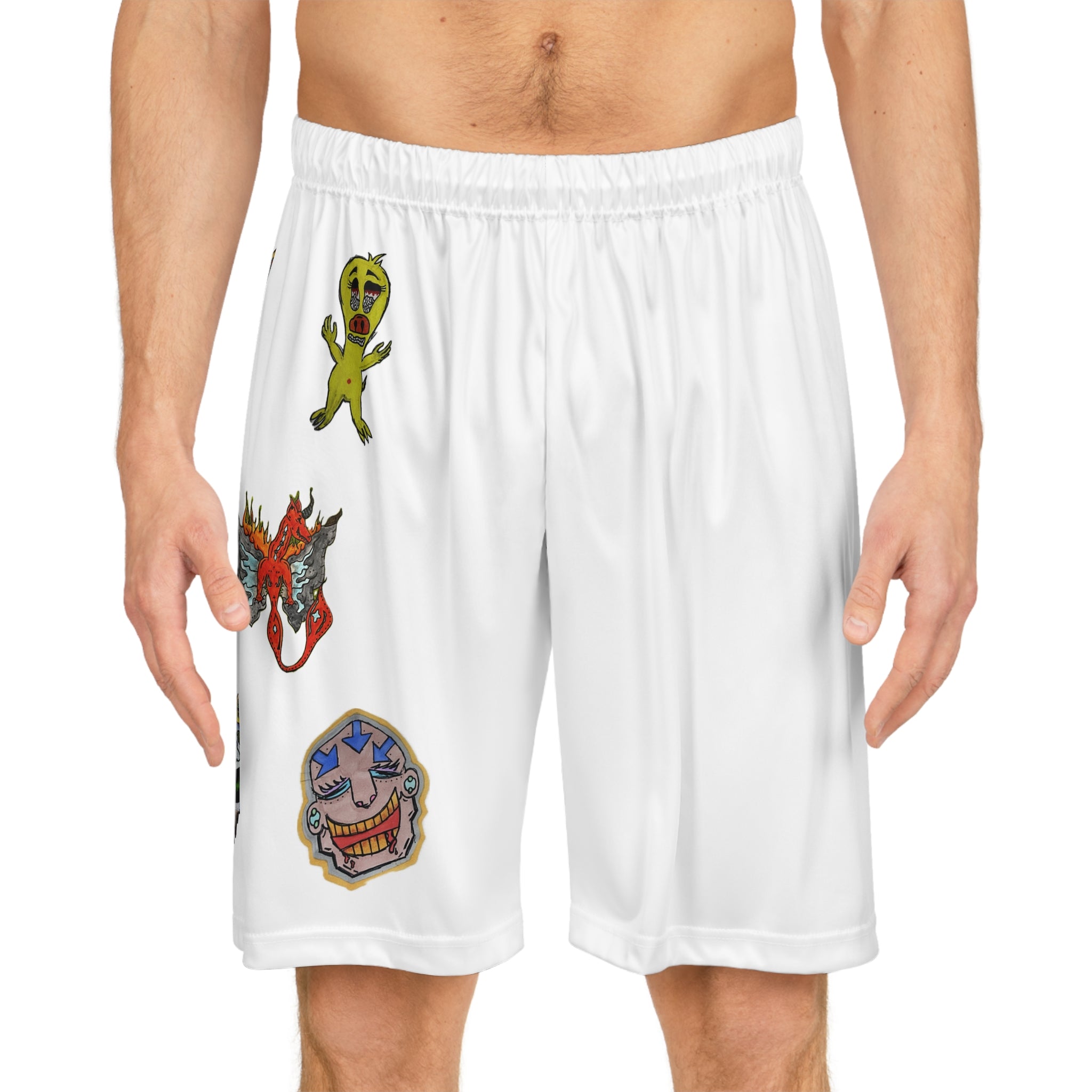 Colorful Graphic Basketball Shorts, Casual Summer Wear, Sporty Gifts for Athletes, Unique Beach Apparel, Streetwear Essentials