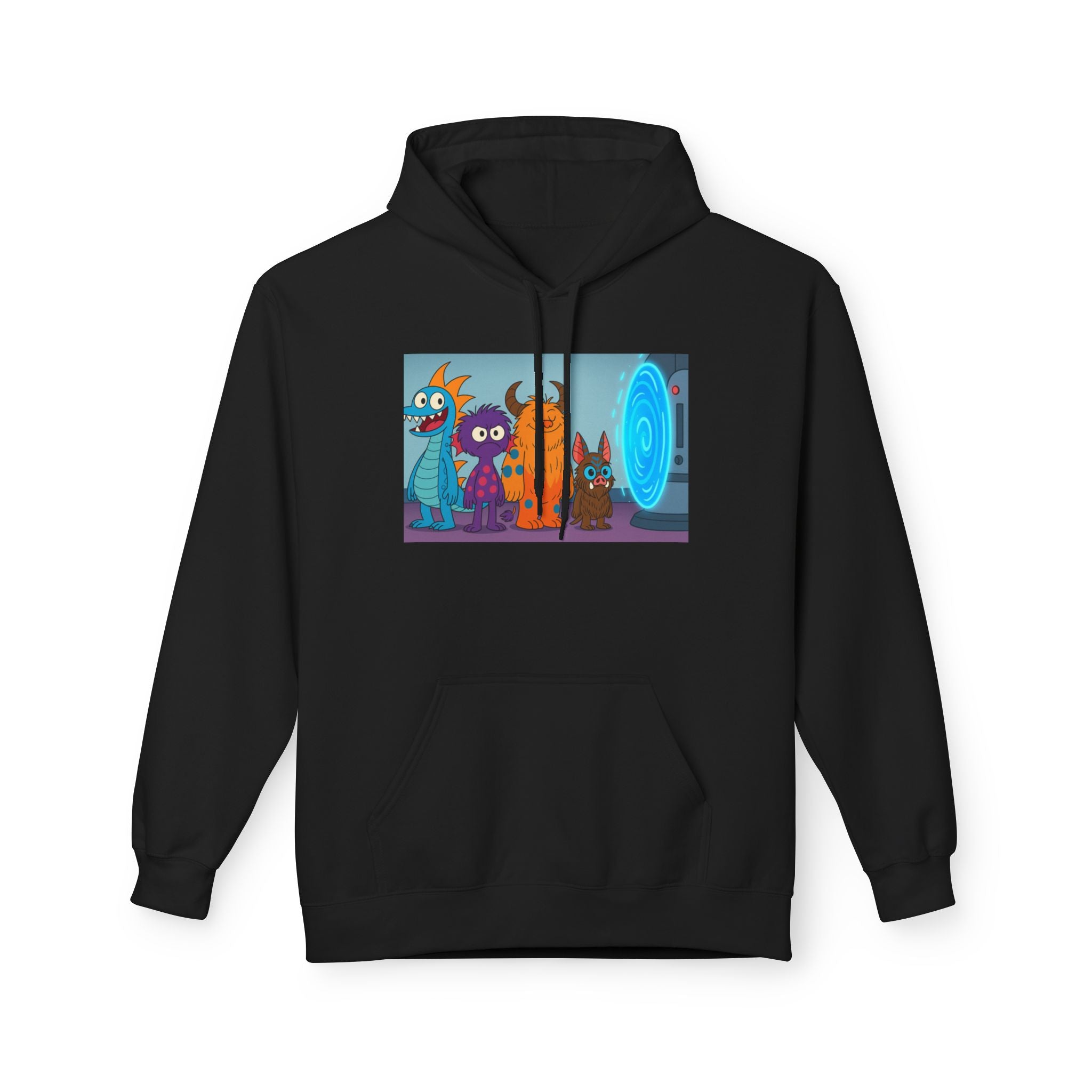 Fun Cartoon Character Hoodie - Cozy Unisex Fleece, Perfect for Kids & Teens, Great Gift for Birthdays, Holidays, Casual Wear