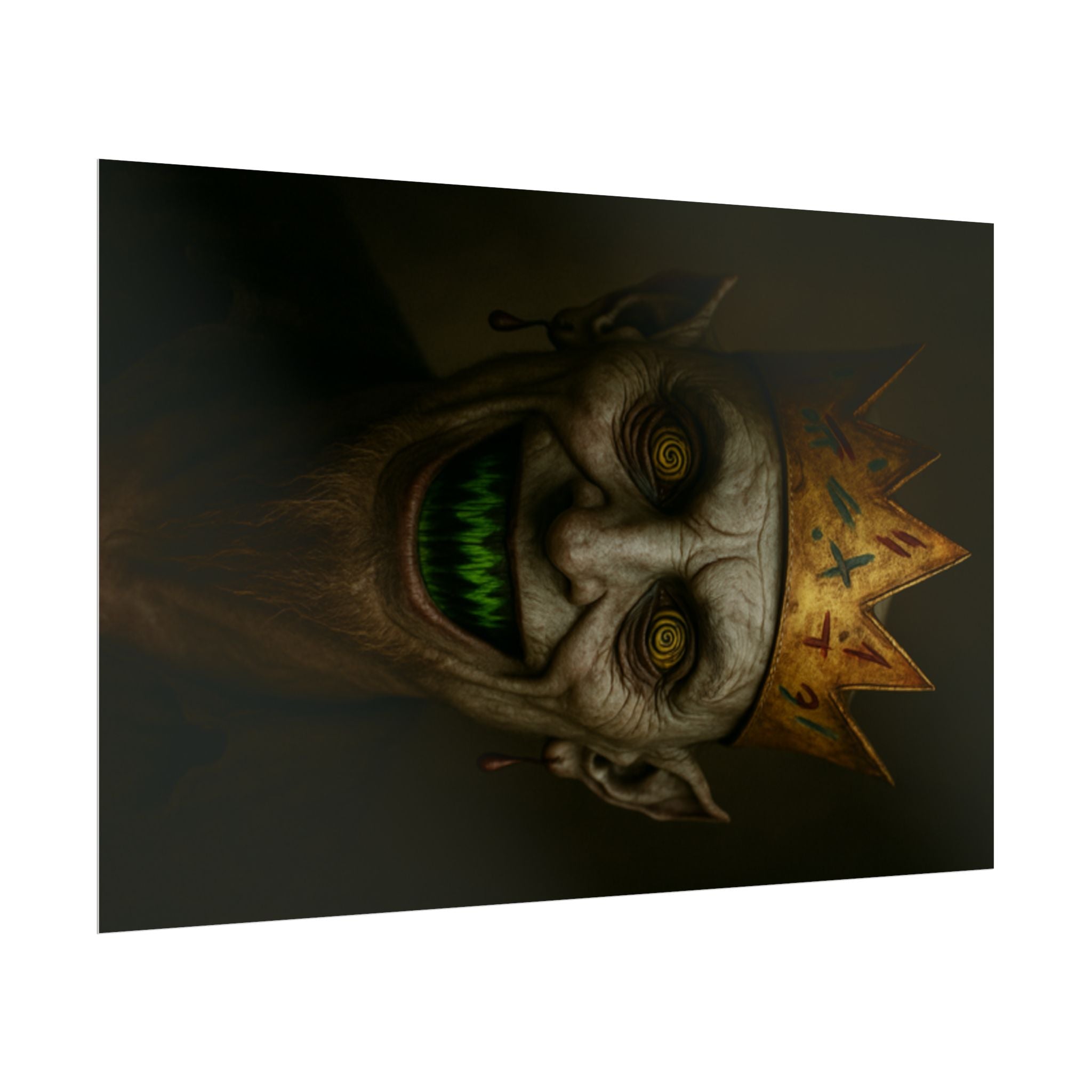 Spooky King Rolled Poster, Wall Art Decor, Halloween Decor, Gothic Art, Unique Gift for Horror Fans