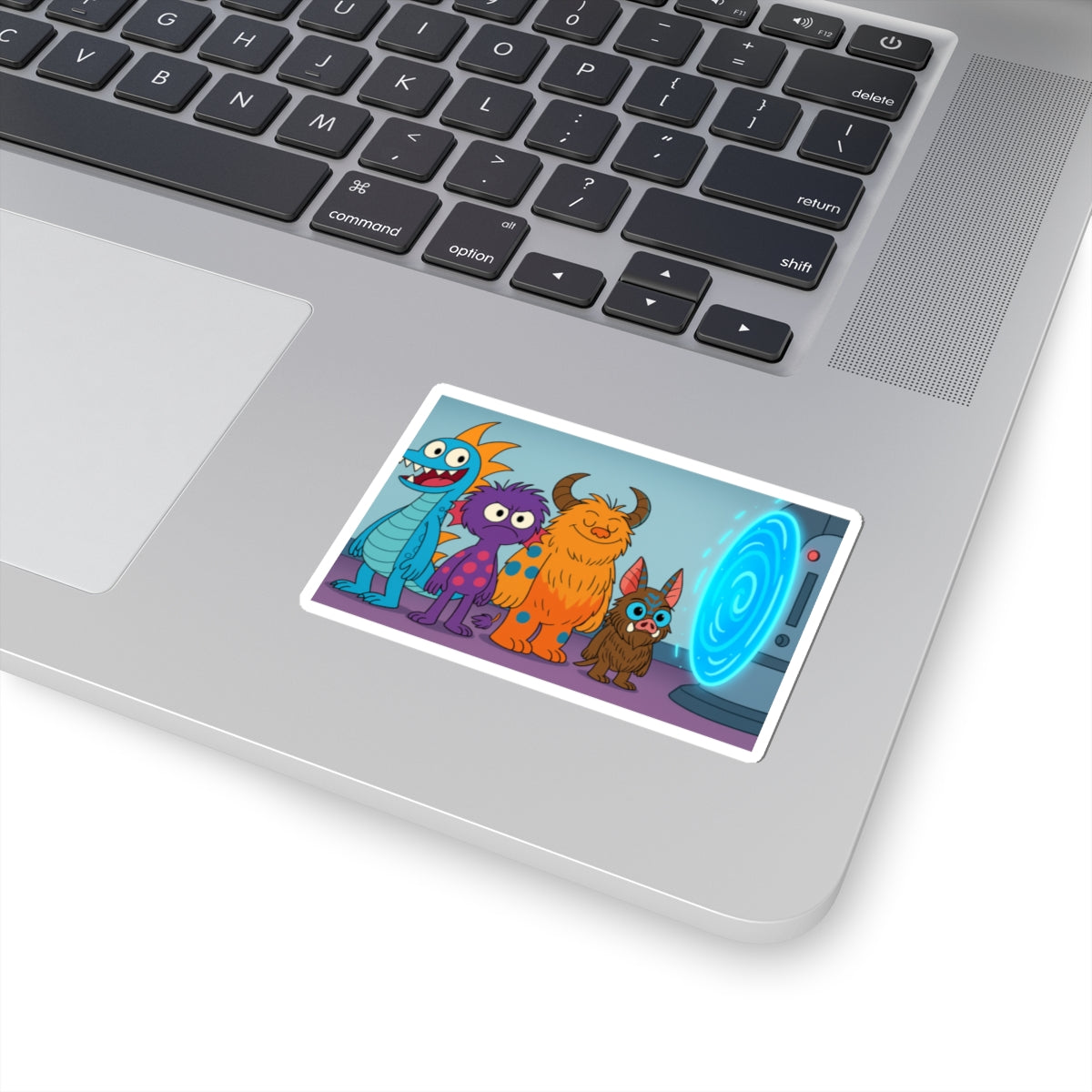 Colorful Monster Kiss-Cut Stickers - Whimsical Decor, Childrens Party Favors, Fun Laptop Decals, Kids Room Decor, Creative Gift Ideas