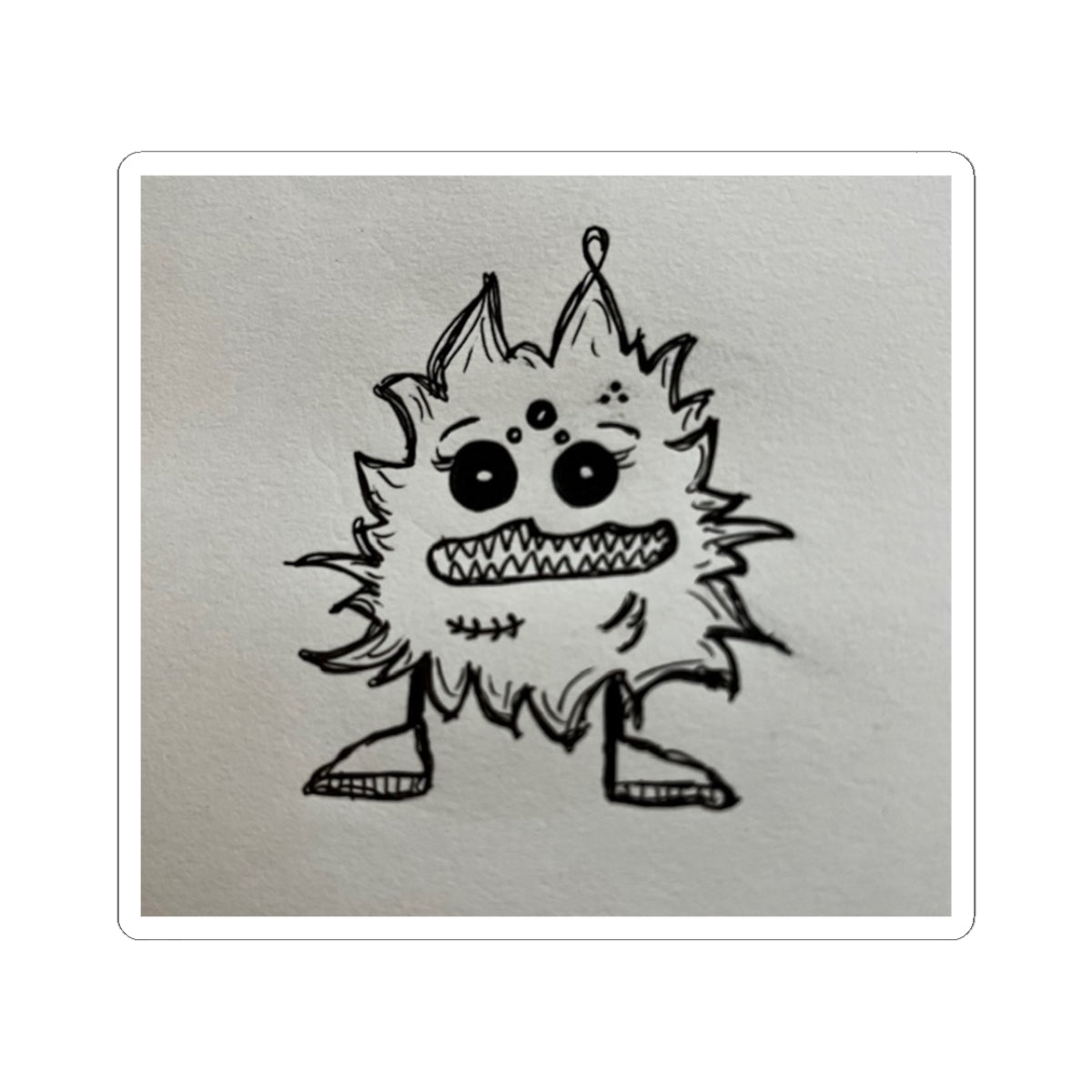 Whimsical Monster Kiss-Cut Stickers - Playful Decor for Laptops, Water Bottles, Journals, Party Favors, Kids' Crafts