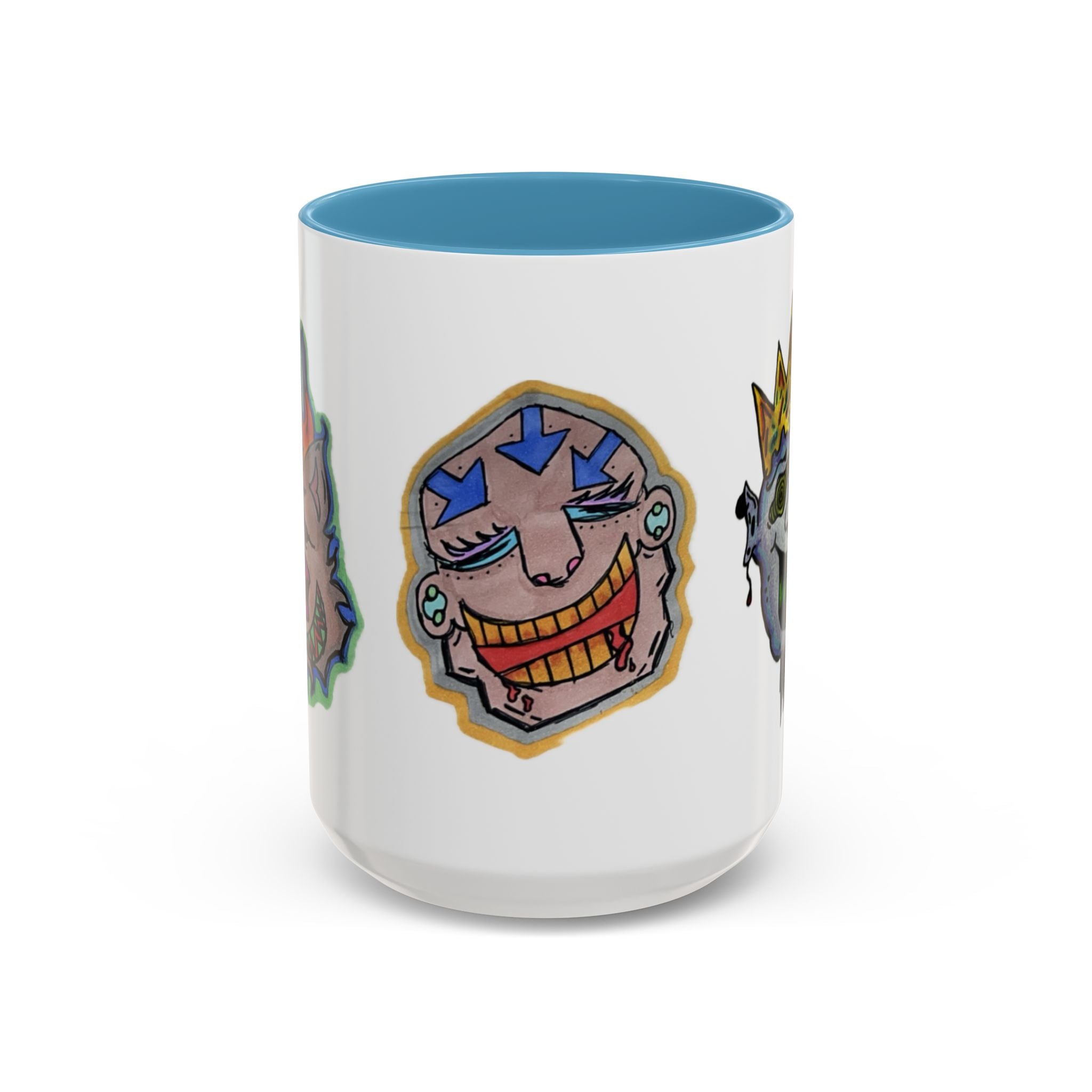 Whimsical Accent Coffee Mug (11/15oz) | Unique Art Mugs, Cool Gift, Fun Coffee Cup, Artistic Drinkware, Creative Home Decor